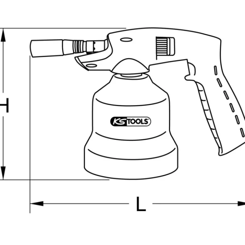 Chalumeau propane universel (bleu) KS TOOLS 903.5904