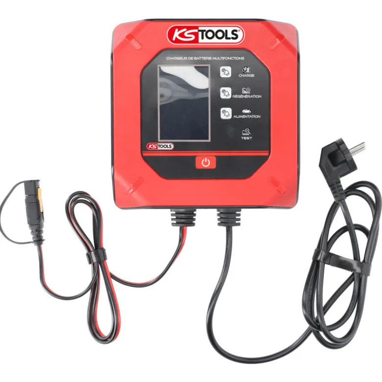Chargeur de batterie digital multifonctions 12/24V, 15A/7.5A - KS TOOLS 550.1775