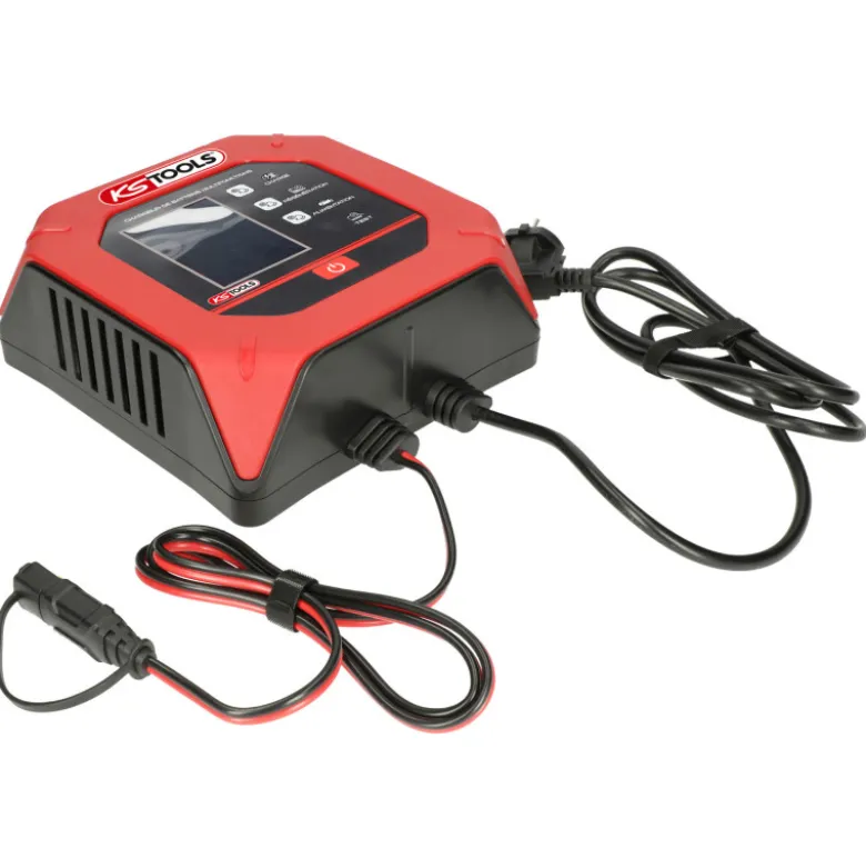 Chargeur de batterie digital multifonctions 12/24V, 15A/7.5A - KS TOOLS 550.1775