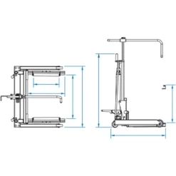 Chariot Porte-Roues Hydraulique Pour Camionnette, Camion Et Bus 500Kg King Tony - 9HYCM5