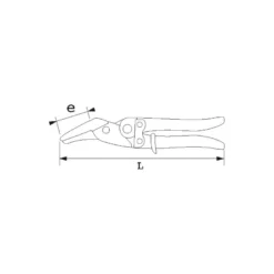 Cisaille A Tole Bichantourneuse 250 mm Coupe A Droite SAM Outillage - 358-25-D