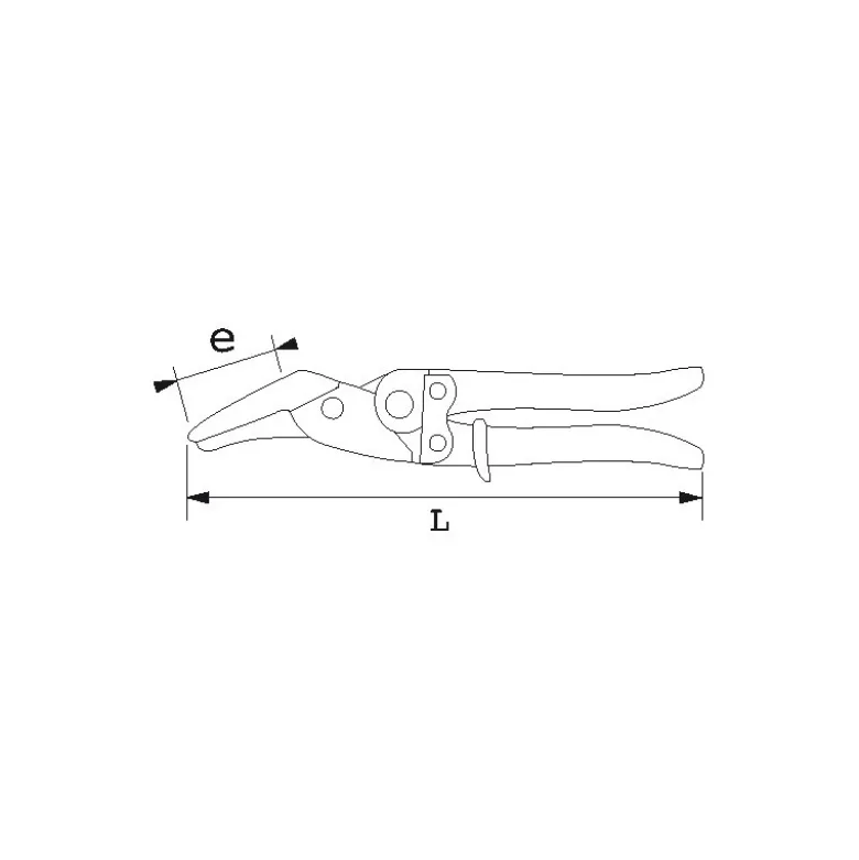 Cisaille A Tole Bichantourneuse 250 mm Coupe A Gauche SAM Outillage - 358-25-G