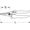 Ciseau droit modèle long KS TOOLS 118.0071