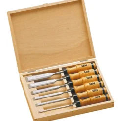 Ciseaux De Sculpteur 6 10 12 15 20 25 Mm - Coffret De 6 SAM Outillage - B-607-C6