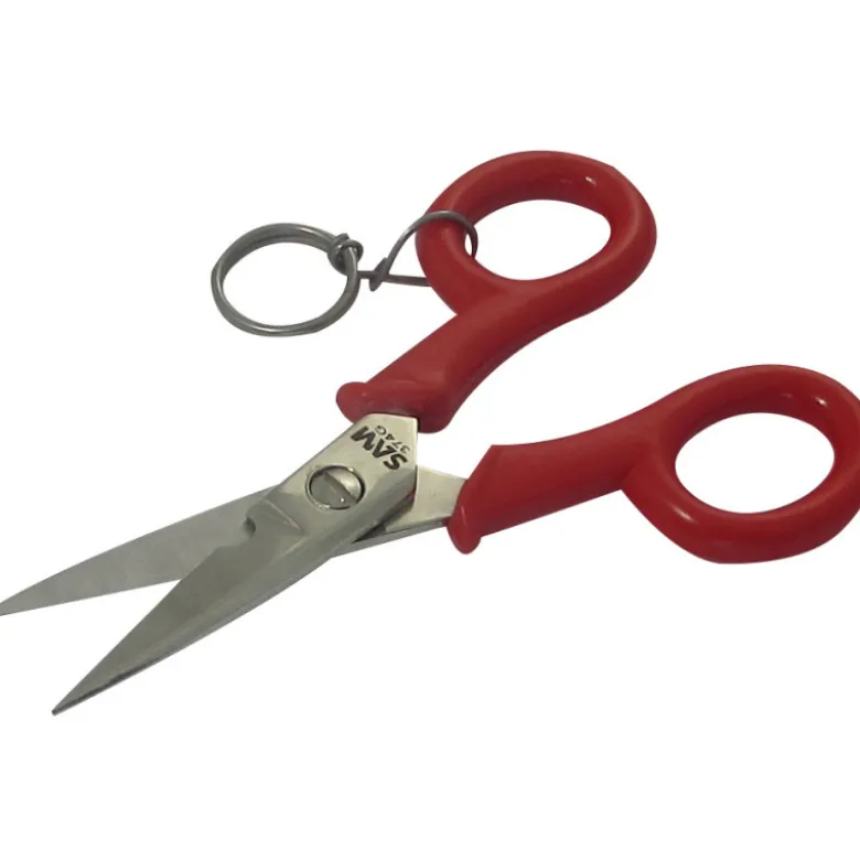 Ciseaux Electricien Branches Surmoulees Avec Clip Inox Fme SAM Outillage - 374-G-FME