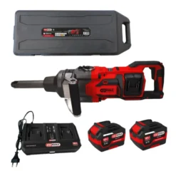 Clé à chocs à broche longue 1" 18V 4000Nm en coffret 2 batteries 1 chargeur double KS TOOLS - 515.4755F