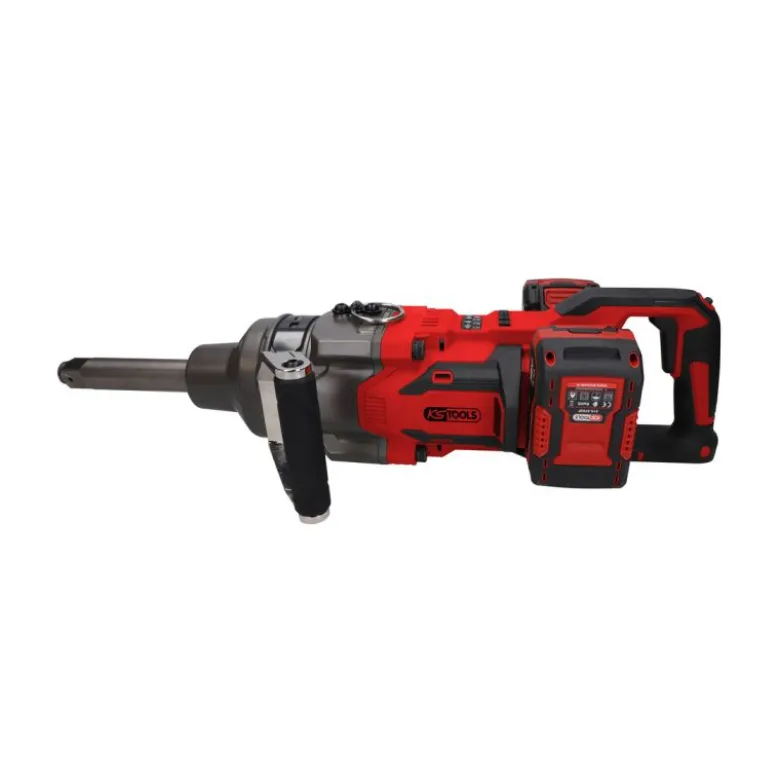 Clé à chocs à broche longue 1" 18V 4000Nm en coffret 2 batteries 1 chargeur double KS TOOLS - 515.4755F