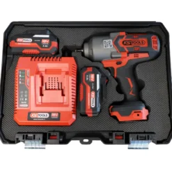Clé à chocs Brushless 1/2'' 1600 Nm en Coffret, 2 Batteries 18V 4Ah KS TOOLS - 515.4715F