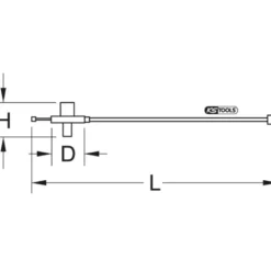 Clé de serrage angulaire avec Aimant 3/4" KS TOOLS 516.1197