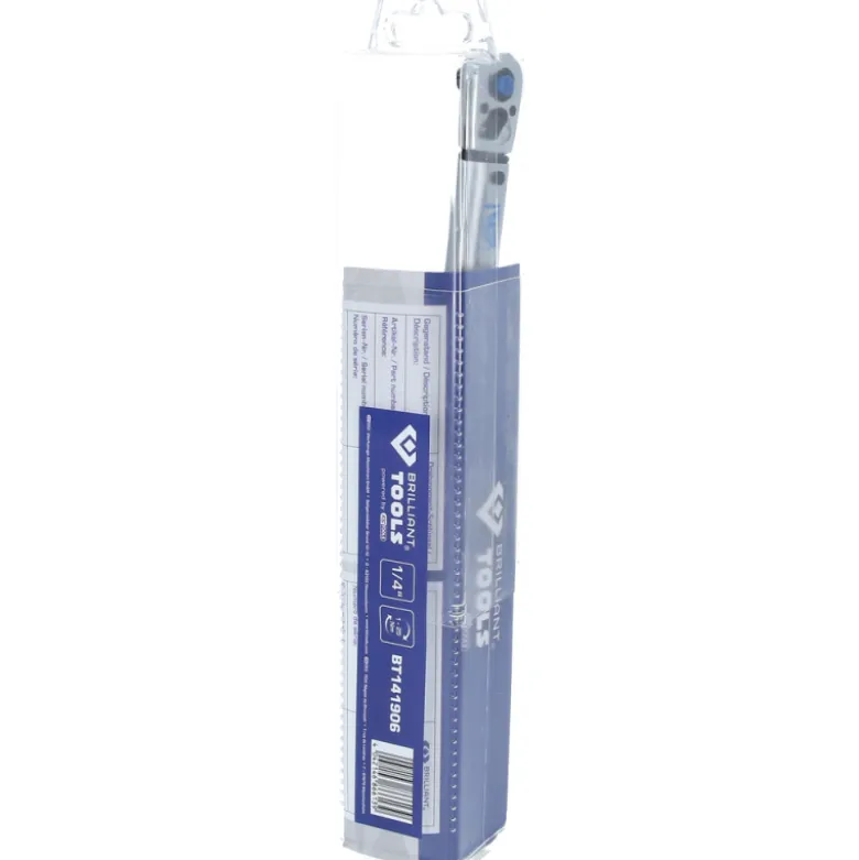 Clé dynamométrique à cliquet réversible 1/4“ 1-25Nm BRILLIANT TOOLS - BT141906