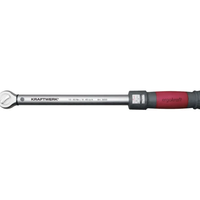Clé dynamométrique 10-60 Nm 3/8" ergokraft KRAFTWERK 3233