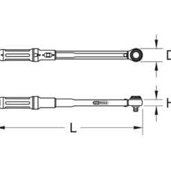 Clé dynamométrique 1-5 Nm 1/4