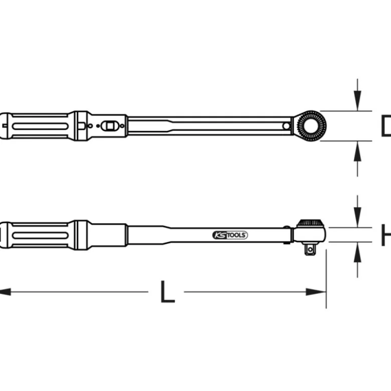 Clé dynamométrique 60-320 Nm 1/2" ERGOTORQUEprecision plus KS TOOLS 516.1472