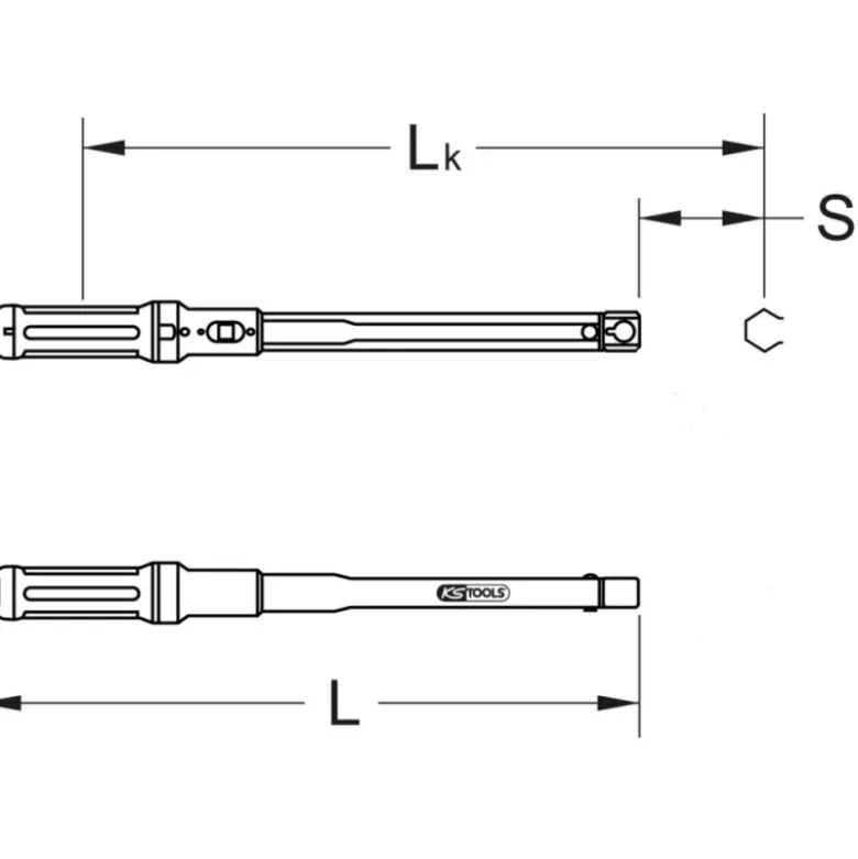 Clé dynamométrique 80-420 Nm ERGOTORQUEprecision plus à Emmanchement 14x18mm KS TOOLS 516.1682