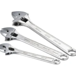 Cle A Molette Chromee 6'' 8'' 10'' - Jeu De 3 Sam Outillage - 54-Cl