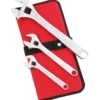 Cle A Molette Chromee 8'' 10'' 15'' - Trousse De 3 Sam Outillage - 54-Tr3