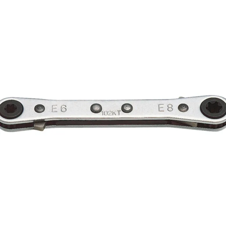 Cle Cliquet Torx Femelle E6 + E8 SAM Outillage - 217E6E8