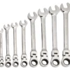 Cle Mixte A Cliquet Articulee 8 A 19 Mm - Jeu De 8 SAM Outillage - 50-CTJ8