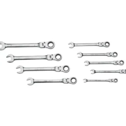 Cle Mixte A Cliquet Articulee 8 A 19 Mm - Jeu De 9 SAM Outillage - 50-CTJ9