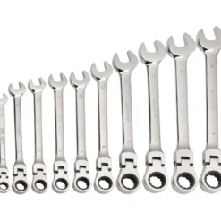 Cle Mixte A Cliquet Articulee 8 A 19 Mm - Jeu De 10 SAM Outillage - 50-CTJ10