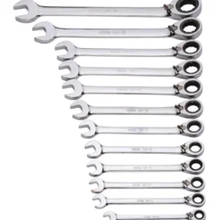 Cle Mixte A Cliquet Brillante Profil Sd - Jeu De 12 SAM Outillage - 50-C-J12