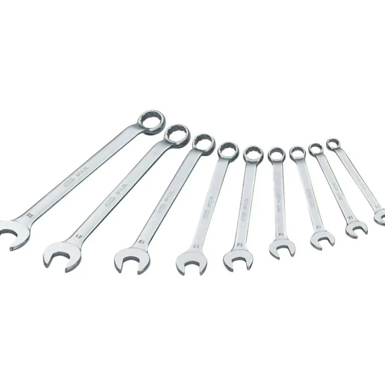 Cle Mixte Contre-Coudee Longue De 8 A 19 Mm - Jeu De 9 SAM Outillage - 53-J9
