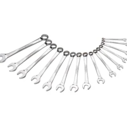 Cle Mixte Extra-Fine Brillante De 7 A 24 Mm - Jeu De 15 SAM Outillage - 50N-J15