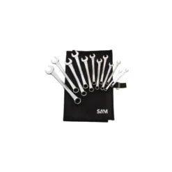 Cle Mixte Extra-Fine Brillante De 8 A 22 Mm - Trousse De 12 SAM Outillage - 50N-TR12