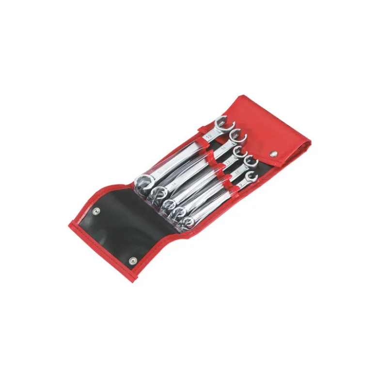 Cle Polygonale A Tuyauter 6 Pans En Mm - Trousse De 5 SAM Outillage - 104-TR5H