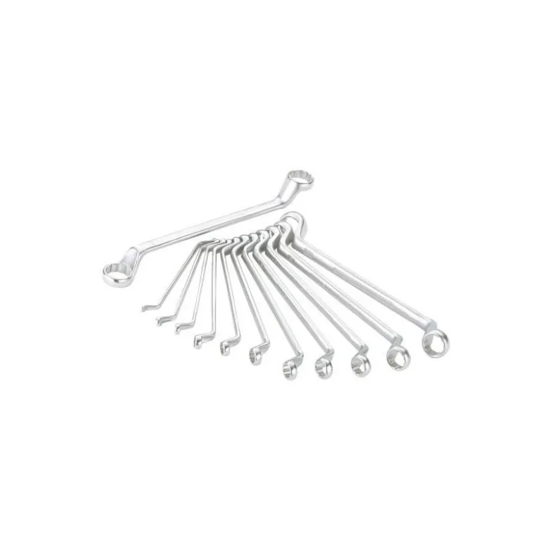 Cle Polygonale Contre-Coudee En Mm - Jeu De 12 (Avec 24X26) SAM Outillage - 105-J12D