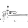 Clé à griffes serre-tubes Type Stillson KS TOOLS