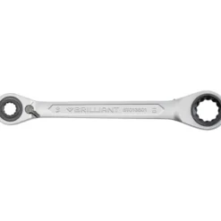 Clé polygonale à cliquet double 4 en 1 10x13mm 17x19mm BRILLIANT TOOLS - BT013901
