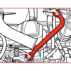 Clé pour conduite d'injection KS TOOLS 517.0057