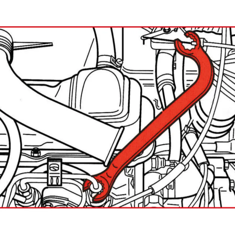 Clé pour conduite d'injection KS TOOLS 517.0057
