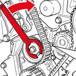 Clé pour courroie de distribution Ø 32 VW, AUDI, VOLVO KS TOOLS 150.3016