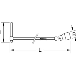 Clés longues articulées 6 pans KS TOOLS