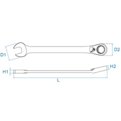 Clés Mixtes À Cliquet Réversible Avec Jonc De Retenue Métrique King Tony