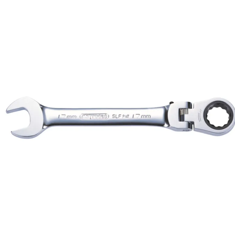 Clés mixtes à cliquet à tête inclinable à verrouillage gear plus 10 pièces KS TOOLS 503.4850