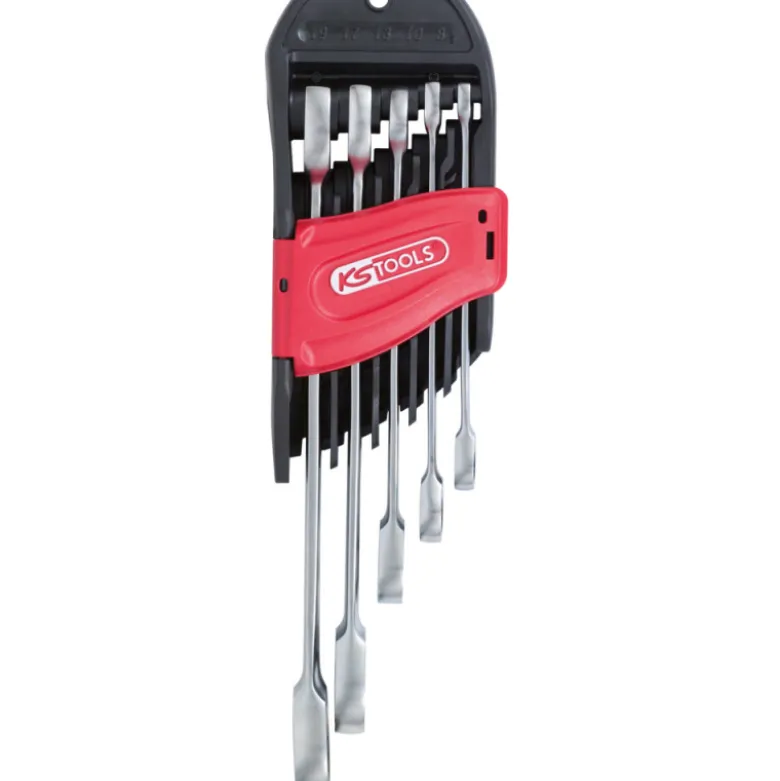 Clés mixtes droites à cliquet gear plus 5 pièces KS TOOLS 503.4255