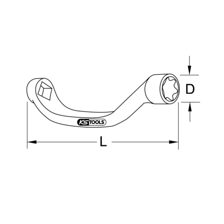 Clé 1/2'' TORX E20, pour écrous de culasse MAN KS TOOLS 455.0016
