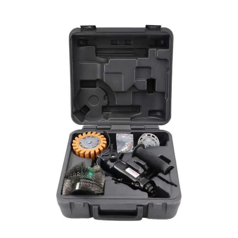 Coffret Brosseuse Décapeuse pneumatique multifonction et accessoires - 9 pcs Airoutil - BR1180CO