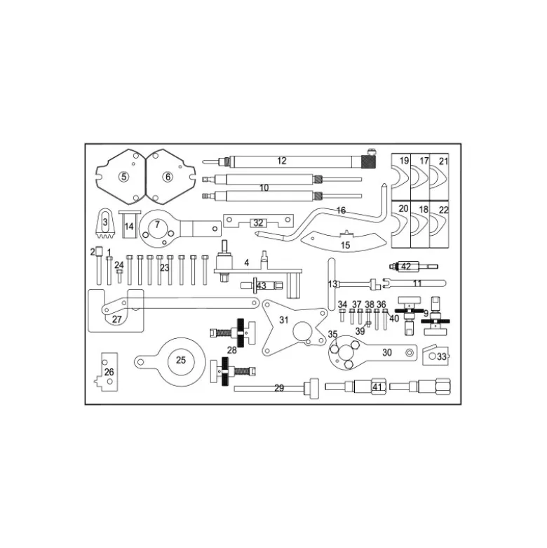 Coffret calage complet fiat/alfa/lancia/opel/suzuki/ford CLAS OM 6400