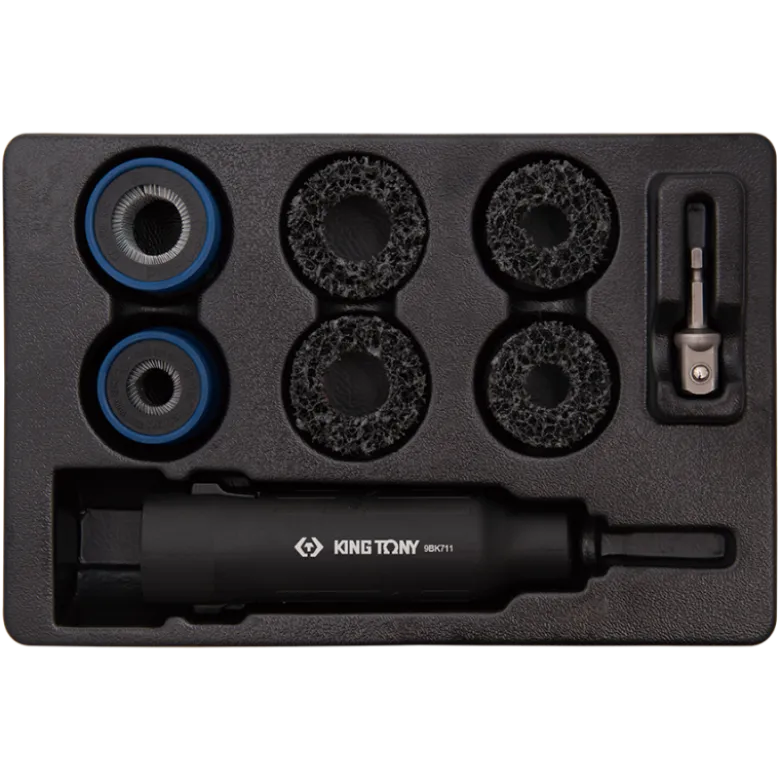Coffret De Brosses De Nettoyage Pour Goujons De Roues - 8 Pièces King Tony - 9BK7009