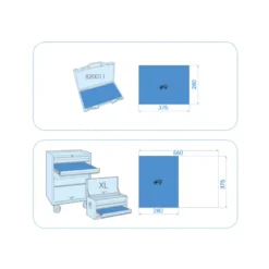 Coffret De Douilles À Chocs 3/4" 6 Pans - 14 Pièces King Tony - 6414MP