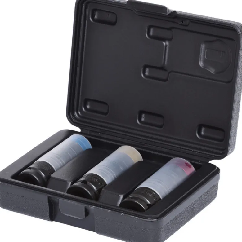 Coffret de 3 douilles à chocs 1/2" slim power pour jantes alu. KS TOOLS 515.0990