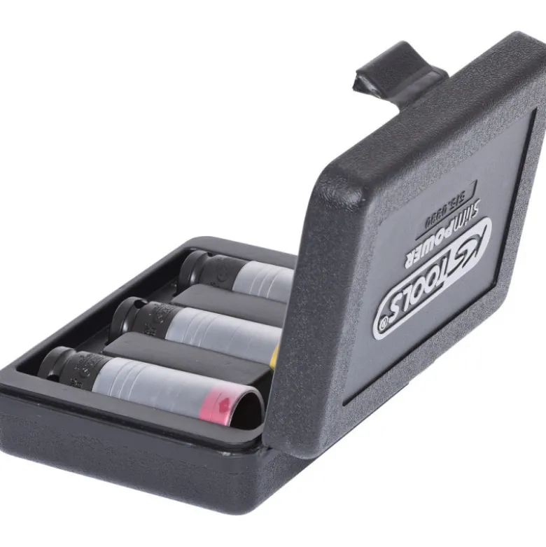 Coffret de 3 douilles à chocs 1/2" slim power pour jantes alu. KS TOOLS 515.0990