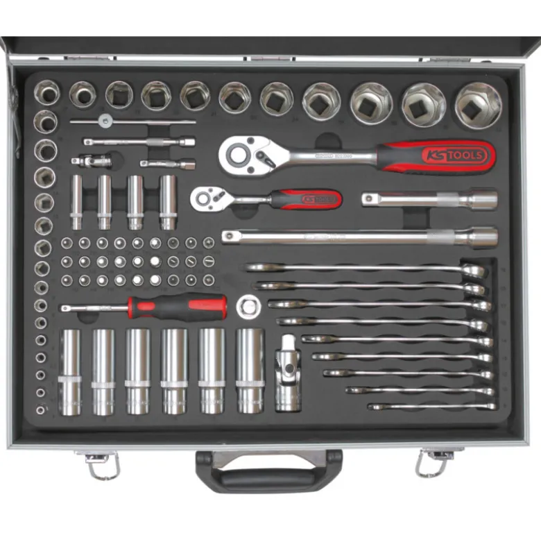 Coffret de douilles et accessoires ULTIMATE 1/4", 1/2'', 83 pièces KS TOOLS 922.0683