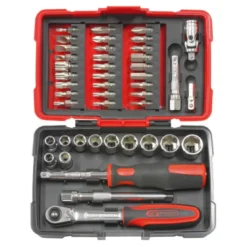 Coffret de douilles et accessoires ULTIMATE en pouces 1/4'', 47 pièces KS TOOLS 922.0647