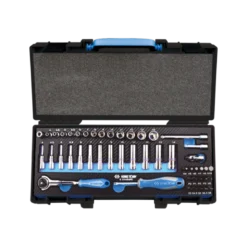 Coffret De Douilles Et Accessoires1/4" 6 Pans Evawave - 48 Pièces King Tony - 2548MRE