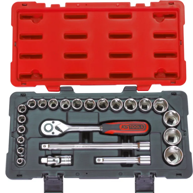 Coffret de douilles et accessoires ULTIMATE 1/2'', 24 pièces KS TOOLS 922.0623